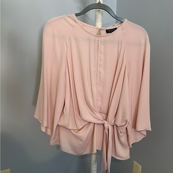 NWOT Topshop light pink blouse, size 12 - Picture 6 of 7